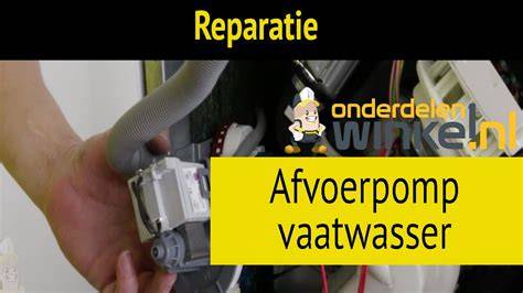 Infographic: Stappenplan vervanging afvoerpomp Bosch vaatwasser