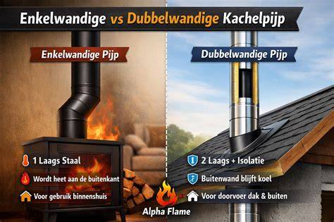 Vergelijking: enkelwandige vs dubbelwandige ontluchting
