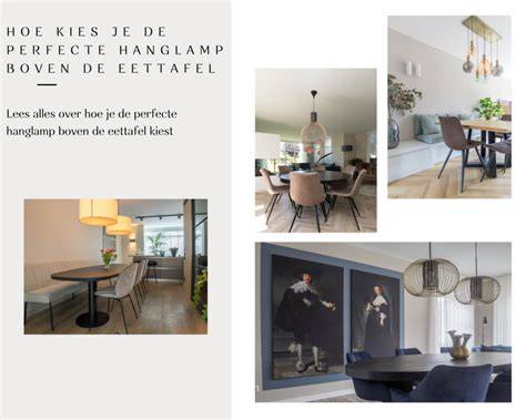 Infographic: Verlichtingsplan boven de eettafel per tafelsvorm
