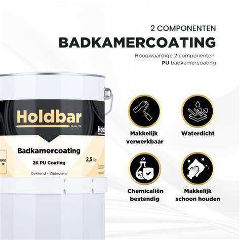 Voorbeeld diagram van de opbouw van badkamercoating (primer, 2x coating, topcoating) en antisliplaag