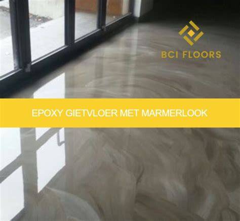 Infographic: Overzicht marmerlook gietvloer systemen (PU, epoxy, cementgebonden) en hun eigenschappen