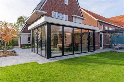 Plattegrondvoorbeeld van een uitbouw in Leiderdorp