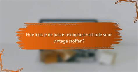 Prijzenoverzicht per reinigingsmethode