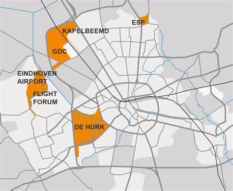 Kaart: Regionale dekking en kantoren rondom Eindhoven