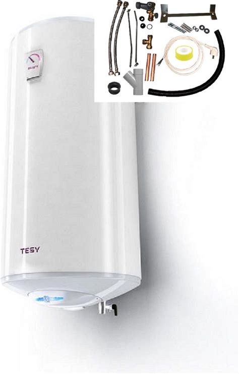 Schema: verticale vs horizontale installatie voor 100 liter boiler