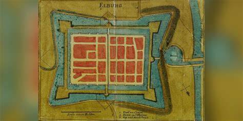 Kaarsrechte stratenplattegrond van Elburg