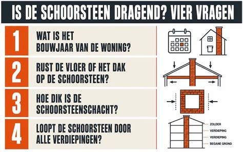 Diagram: Drie scenario's bij verwijdering van een schoorsteen (niet-dragend, dragend met vervanging, gedeeltelijk verwijderen)