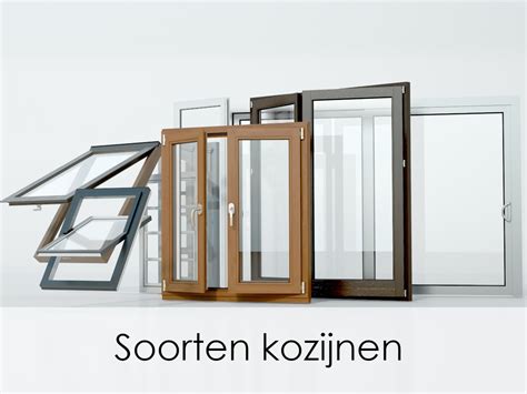 Voorbeeld van verschillende soorten kozijnen met focus op materiaal en isolatie.