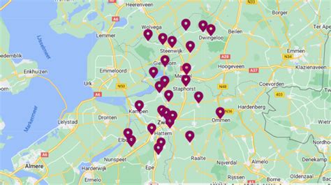 Informatie over locaties voor afhalen en bezorggebieden