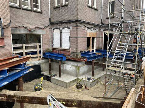 Tafelconstructie bij onderkeldering (schematisch)
