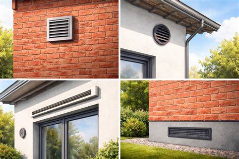 Voorbeeld van een ventilatierooster in gevel