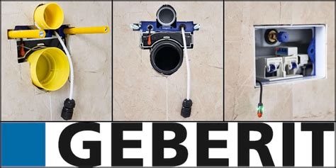 Montageplaats van Geberit Power & Connect Box achter het toilet
