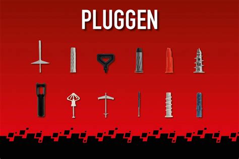 Schema van verschillende pluggen en hun toepassingen