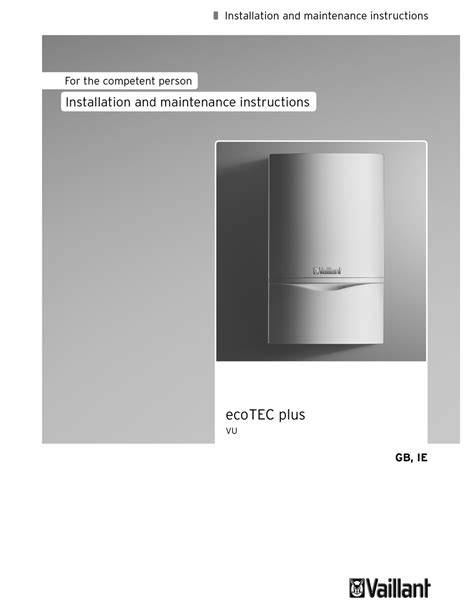 Diagram: Vaillant ecoTEC familie en installatie-opties
