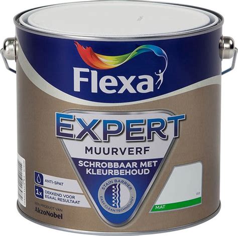 Verpakking van Flexa Expert Muurverf Binnen Ivoorbruin 2,5 liter