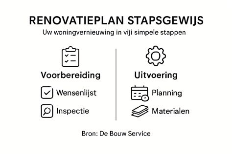 Infographic: “Stappenplan renovatie scharnieren”
