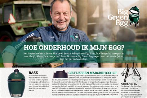 Infographic: werking en onderhoud van Big Green Egg