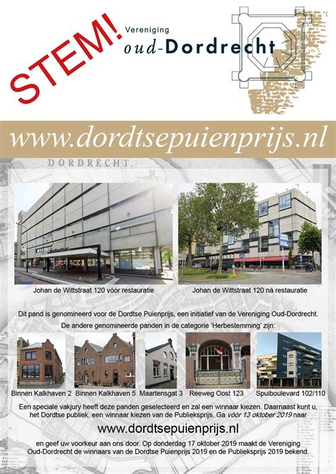 Infographic: Dordtse Puienprijs - gevelrestauraties