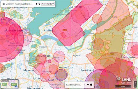 kaart met rode zone en vrijgegeven zones in de wijk