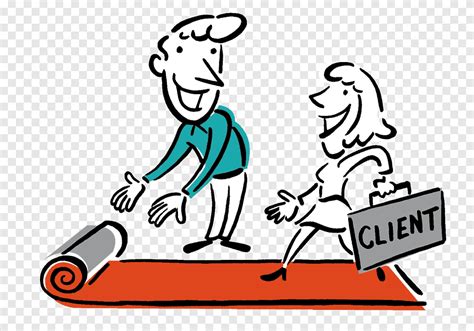 Illustratie van een tevreden klant die een loodgieter de hand schudt.