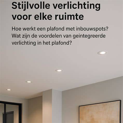 Schemaplan van een plafond met kabelklemmen boven elke spot