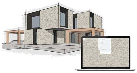 Visualisatie van prefabbetonelementen in gevels