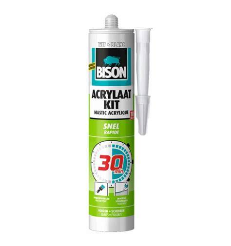 Infographic: snelle kenmerken van Bison Acrylaatkit