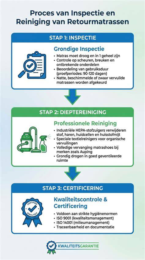 Schema van stappen: van inspectie tot reparatie