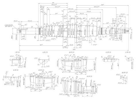 Technische tekening: rechtsdraaiende deurdetails en components