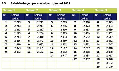 Zoekkaart: functiegroepen en salarisschalen