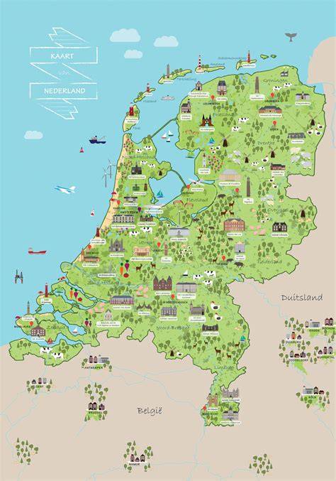 kaart: ligging en voorbeelden van Nederlandse stadsschouwburgen