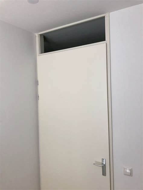 Illustratie van een binnendeur met bovenlicht en zonder bovenlicht