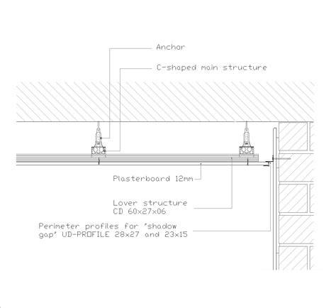 Diagram: gipsplaat nis with integrated lighting