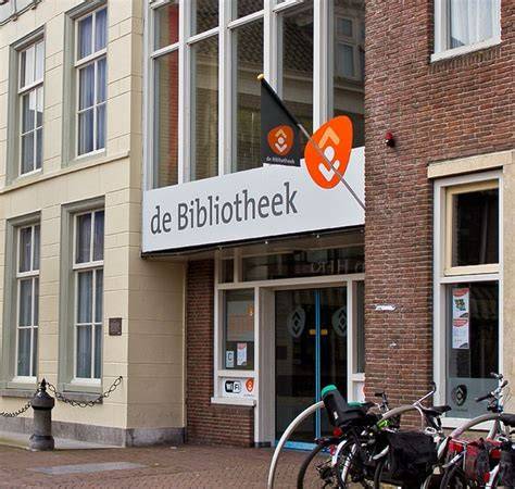 Infographic van het botanische ontwerp en de tuinpaviljoens in de bibliotheek Sneek