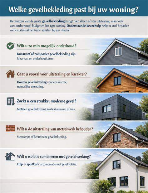 Infographic: Overzicht gevelbekleding materialen en prijzen