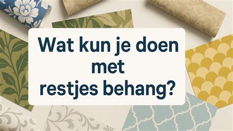 Infographic: creatieve manieren om restjes behang te hergebruiken