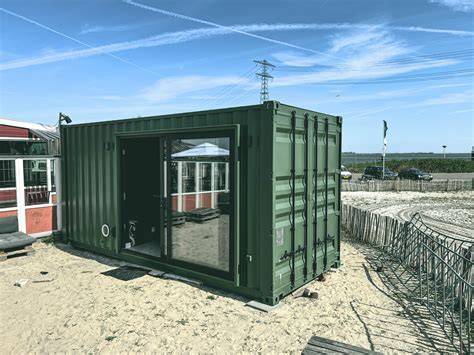 Schema: installatieproces prefab containerwoning