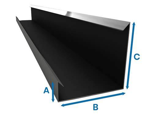 Prefab verholen goot onderpans - Aluminium + EPDM 1 meter