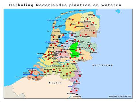 kaart met plaatsen van verschillende plantengeleiders en plantenkeuzes