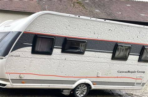 Schema: verzekeringsstromen bij hagelschade aan caravan
