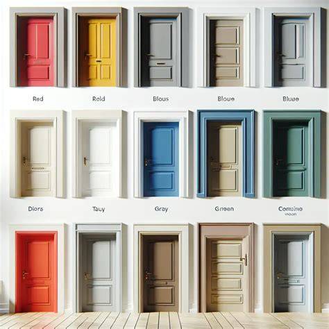 Voorbeelden van deuren in verschillende kleuren en stijlen