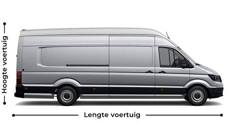 Infographic: Crafter L/H-combinaties en laadruimtevolumes