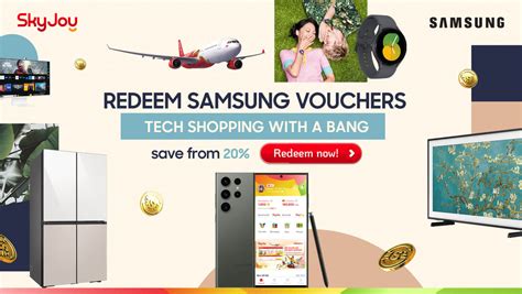 Infographic over how to redeem Samsung vouchers en voorwaarden