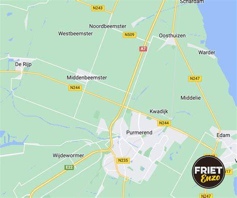 Kaart: regio Purmerend en directe bereikbaarheid
