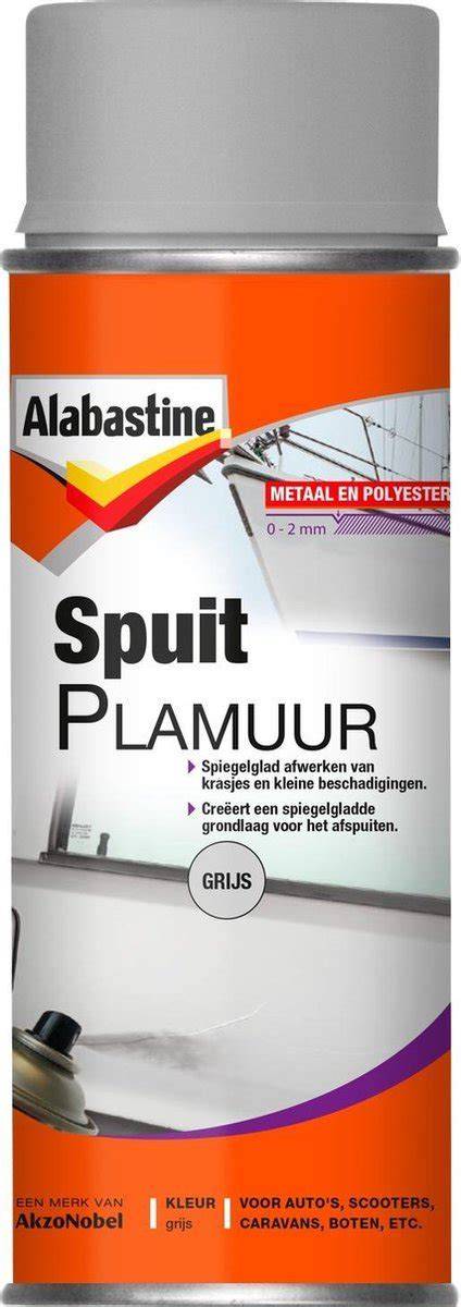 Infographic: Overzicht eigenschappen Alabastine Spuitplamuur