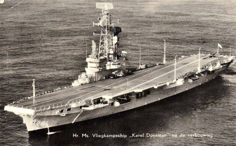 Infographic: Herkomst en belangrijkste mijlpalen van Hr.Ms. Karel Doorman
