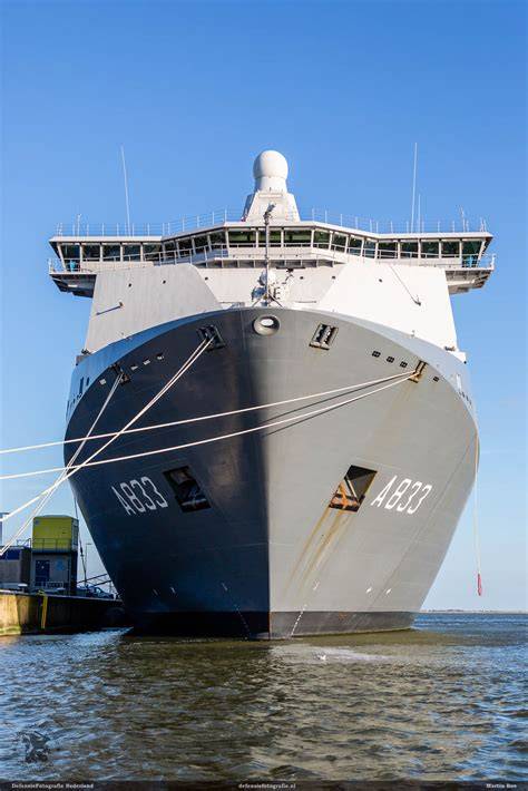 Infographic: Hoofdkenmerken van Zr.Ms. Karel Doorman als Joint Support Ship