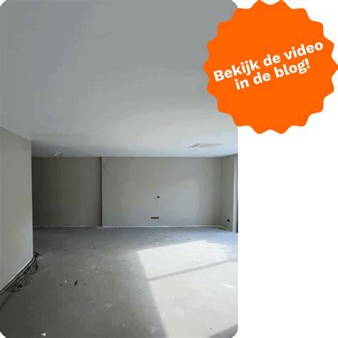 nieuw gestuct plafond en raggels klaarmaken