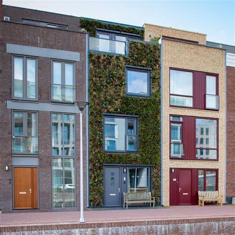 Groene gevels en daken in Hamburg: voorbeeld van vergroening