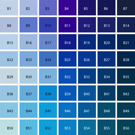 Infographic: Blauw in interieur-toepassingen, tinten en sferen